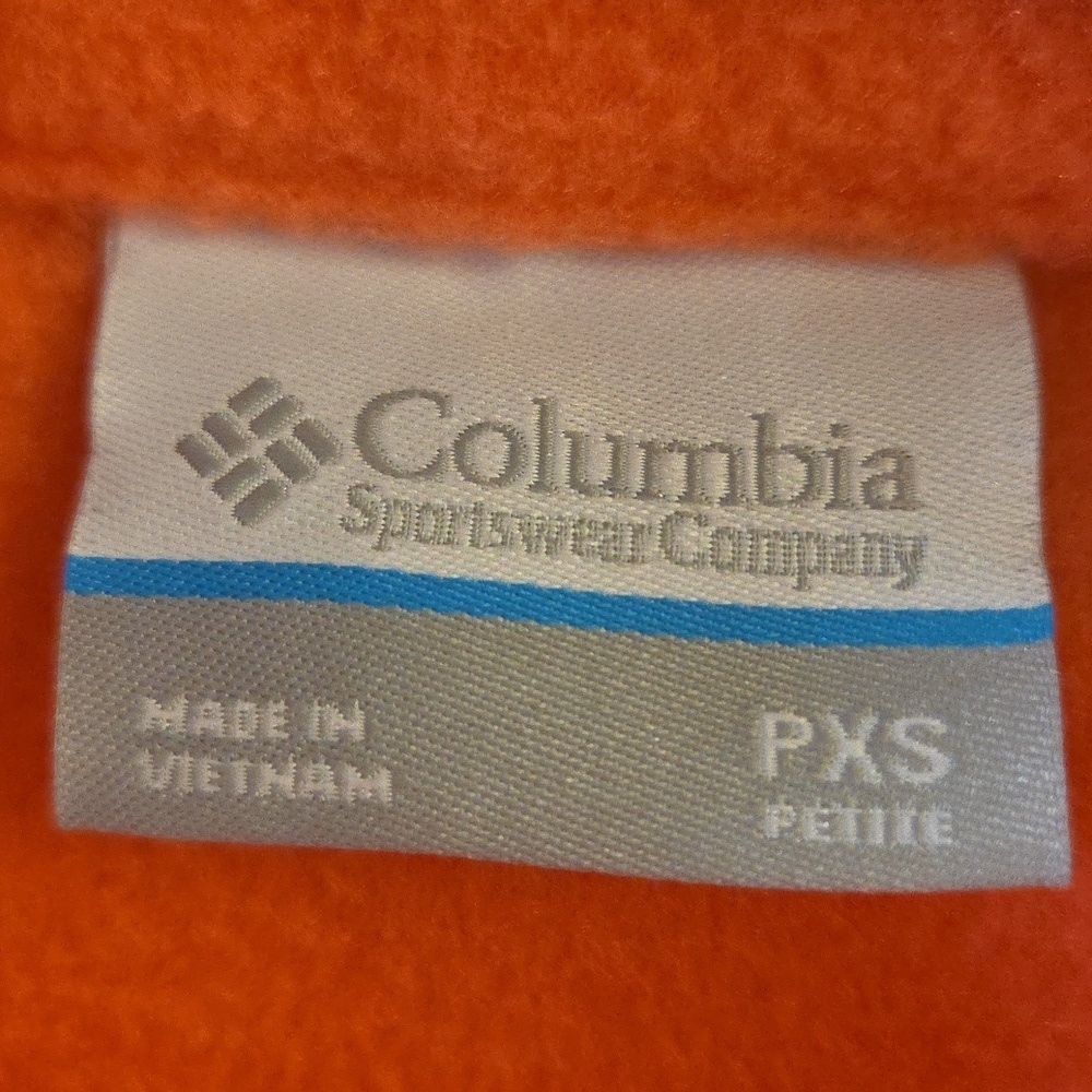 Columbia Vibrant Orange Full Zip Fleece Jacket - Picture 3 of 16